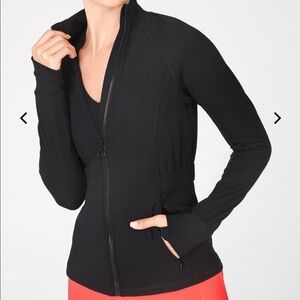 Fabletics black Trinity cold weather performance jacket